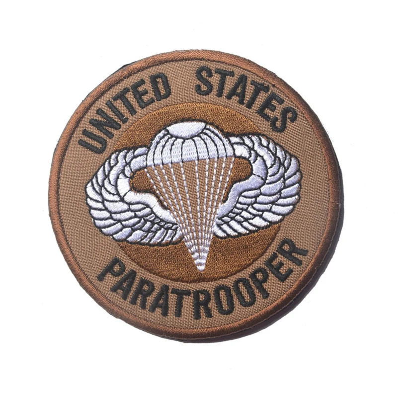 Вышитые значки военные США военный солдат на крючках и петлях эмблема вышивка