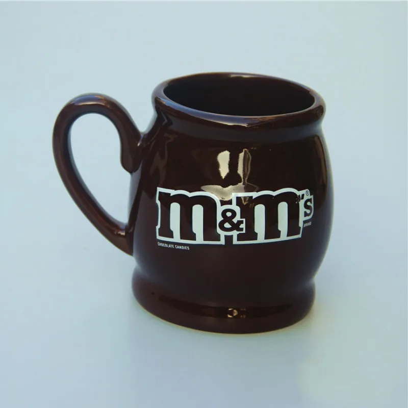 Симпатичные M& M's мм бобы напиток большой емкости версия внешней торговли Фарфор Кофе Молоко чашки чаша кружки