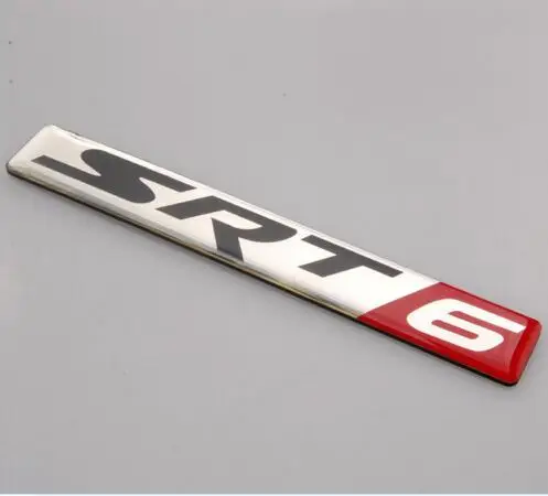 

10 Pcs car SRT8 SRT6 SRT4 emblem sticker emblem Decal car body sticker corpo etiqueta de Metal Car Styling