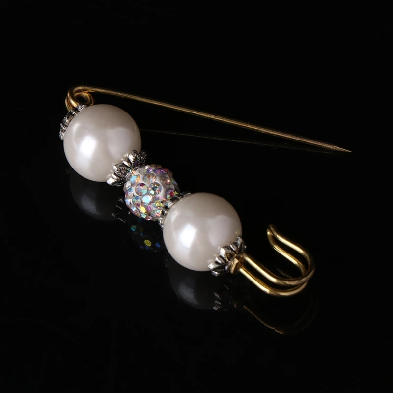 

3pcs Mixed Pearl Brooch Women Men Jewelry Vintage Corsage Rhinestone Gifts Pins