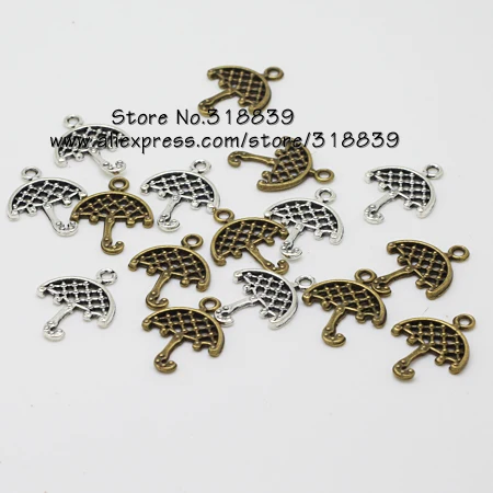 Антикварная металлическая подвеска в виде зонтика для самостоятельного