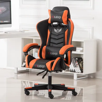 A3 without footrest Игровой стул Silla Gamer Cadeira Gamer, домашний Офисный Компьютерный стул, регулируемый по высоте, кресло с откидной спинкой Silla Oficina Chaise - Цвет: A3 without footrest