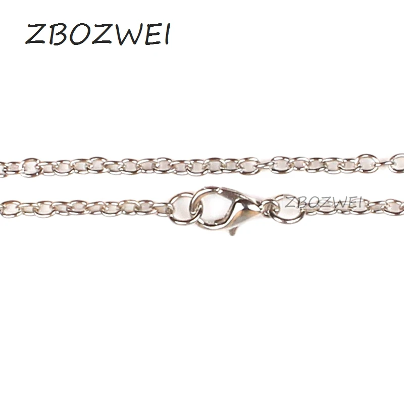 ZBOZWEI 10 шт./лот ширина 1 мм Огранка Rolo звено цепи черный/серебристый/бронзовый цвет цепи ожерелья для женщин/мужчин аксессуары