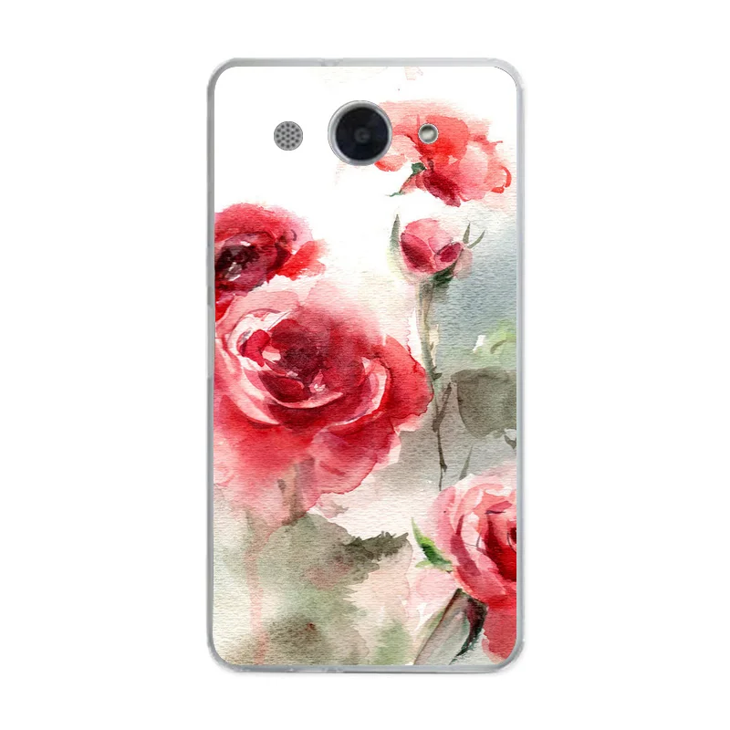 Чехол с мультяшным цветком для Huawei Y3 2017 Для Y5 Tpu Модный чехол телефона задняя
