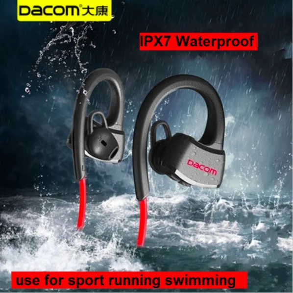 P10 IPX7 Водонепроницаемый плавательный гарнитуры спортивные Беспроводной Bluetooth V4.1