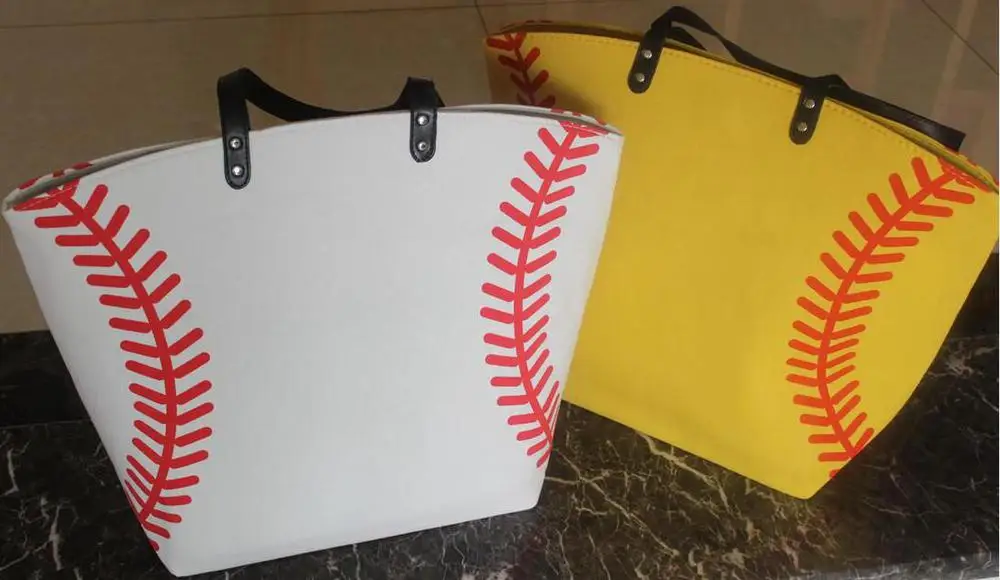 Желтый софтбол Белый Бейсбол упаковка ювелирных изделий заготовки дети хлопок