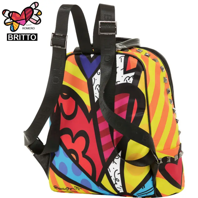 2017 Purchase BRITTO Printing Backpack Student School Bags Graffiti Style Bookbags Vintage Laptop Backpacks | Багаж и сумки