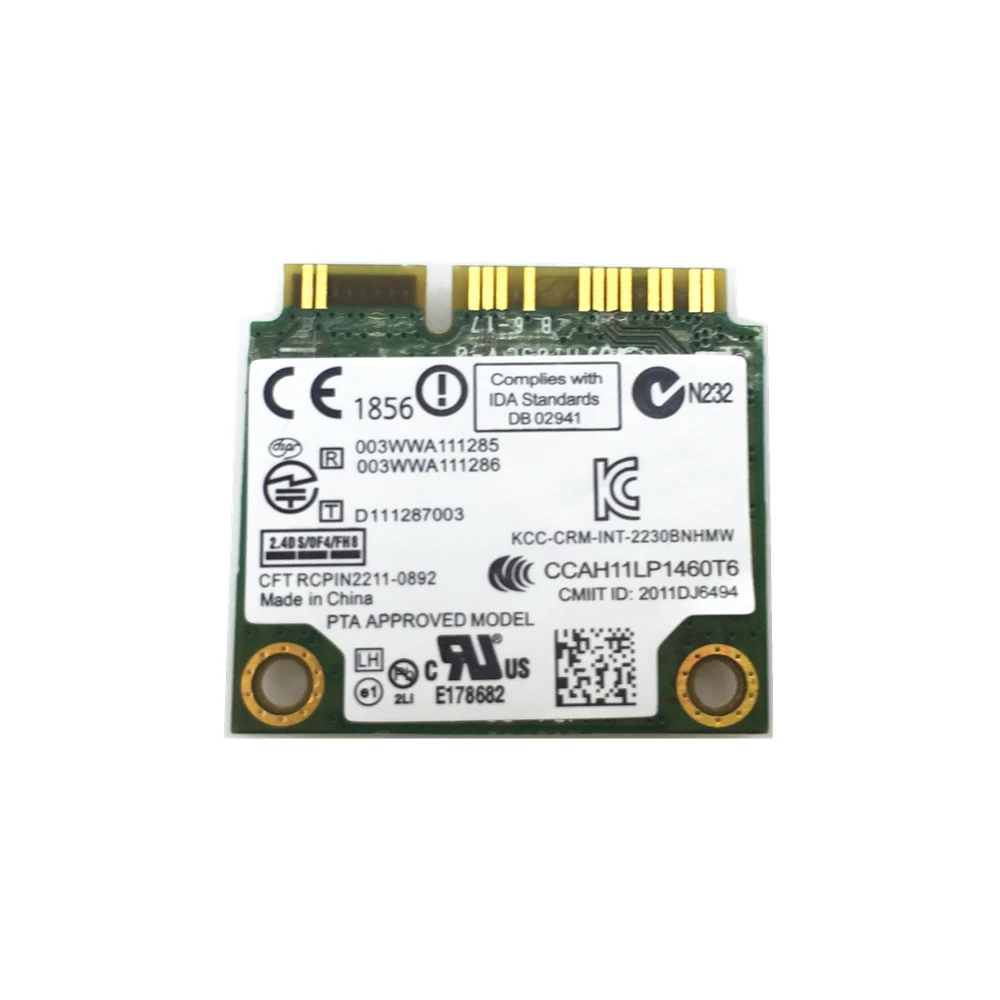 Для беспроводной связи-N Intel 2230 Mini PCI-E 300 Мбит/с Wi-Fi+ Bluetooth 4,0 комбинированный адаптер 2230 BNHMW