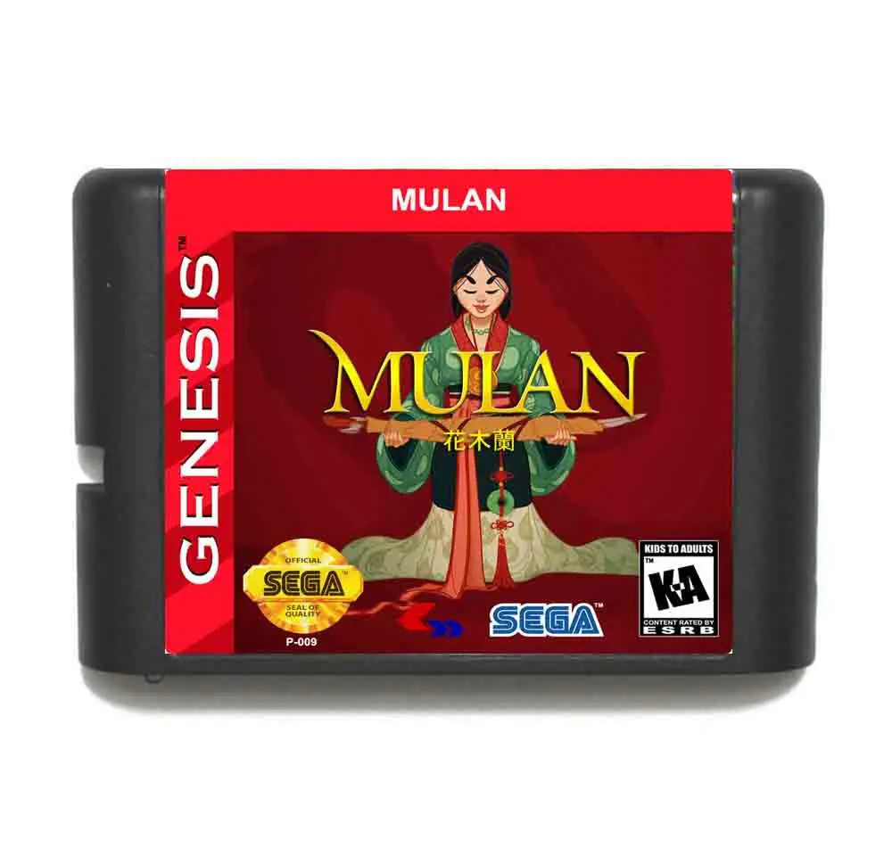 

16-битная игровая карта Mulan MD для Sega Mega Drive для Genesis