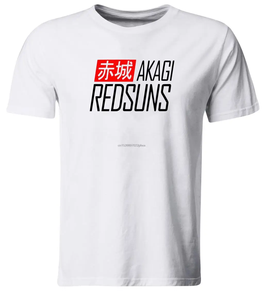 Футболка Akagi Red Suns с японским аниме is Life Fujiwara JDM проект вождения D Initial Мужская