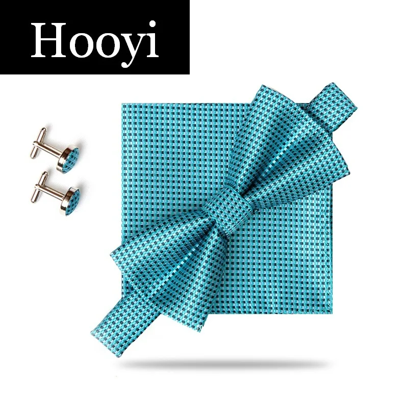 Новинка 2019 набор галстуков бабочек HOOYI для мужчин галстук бабочка карманный