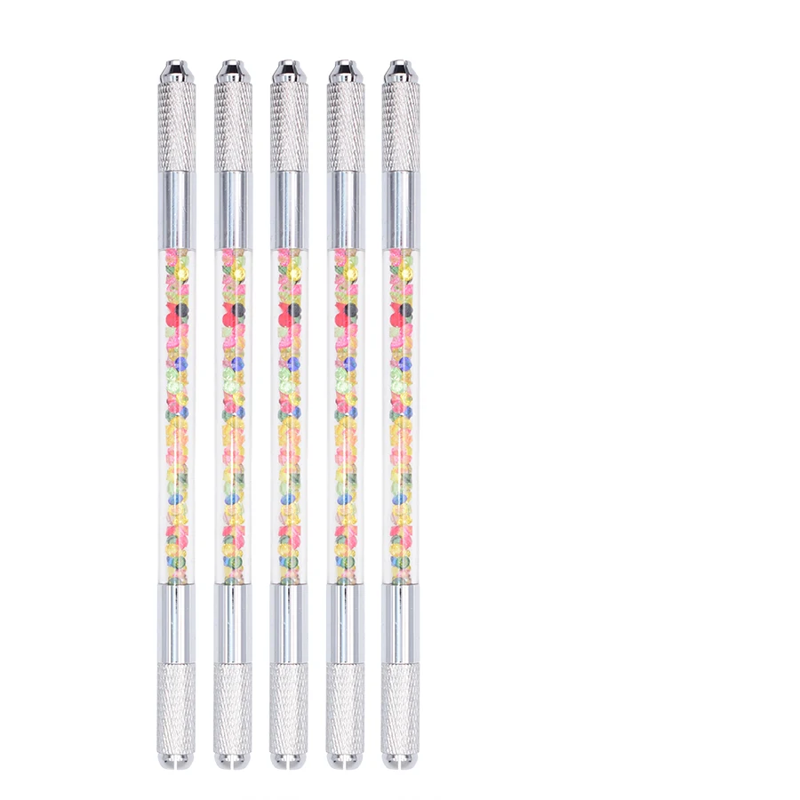 2019 новый ручной двойной головы татуировка бровей и губ ручка Перманентный для