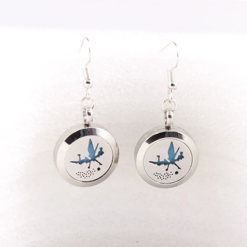 20 мм круглый крест эфирный диффузорный медальон с маслами серьги для женщин духи