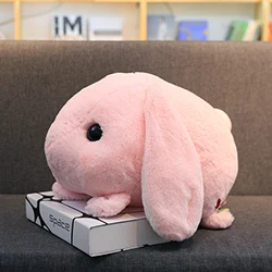 Pink Lop плюшевый кролик кукла прекрасный Loppy Мягкий Кролик игрушка розовый/коричневый/белый/серый Huggable дети животные плюшевые игрушки подарок на день рождения 45 см - Цвет: Pink