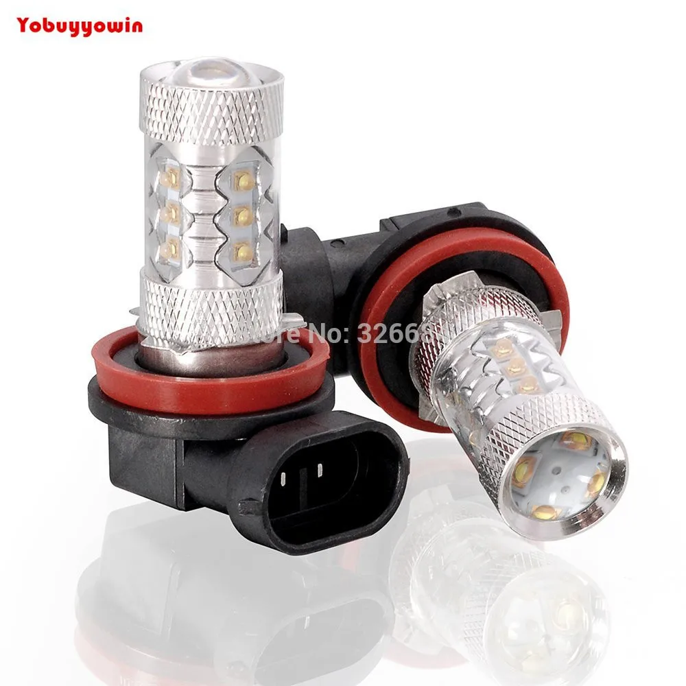 

2Pcs 16(JP) PGJ19-3 19W/80W Pure White Led Car Bulb OEM Fog Running Driving Light Lamp For Toyota RAV4 and Japanese Cars