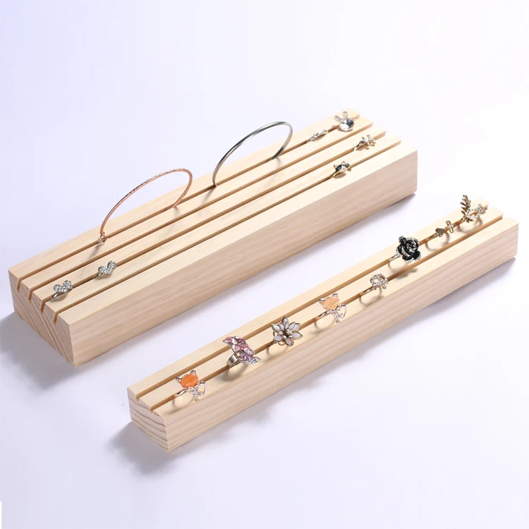 

Solid Wood Ring Bangle Display Holder Jewelry Display Stand Ring Bangle Display Tray