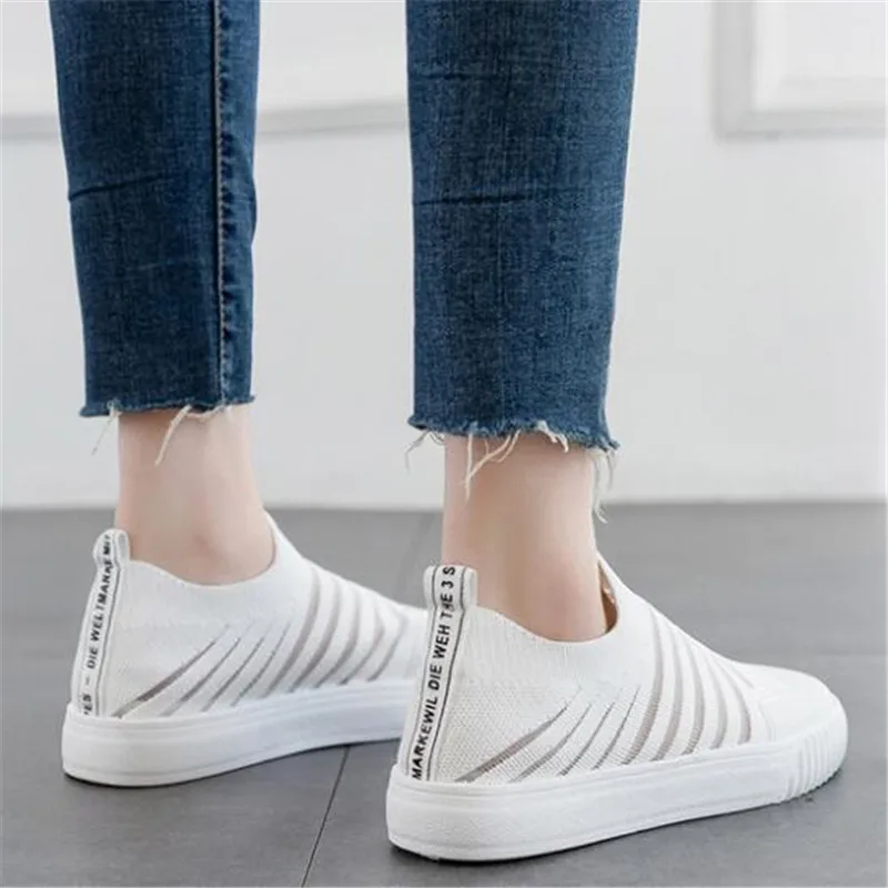 Женские кроссовки DIWEINI желтые из дышащей сетки на плоской подошве весну и