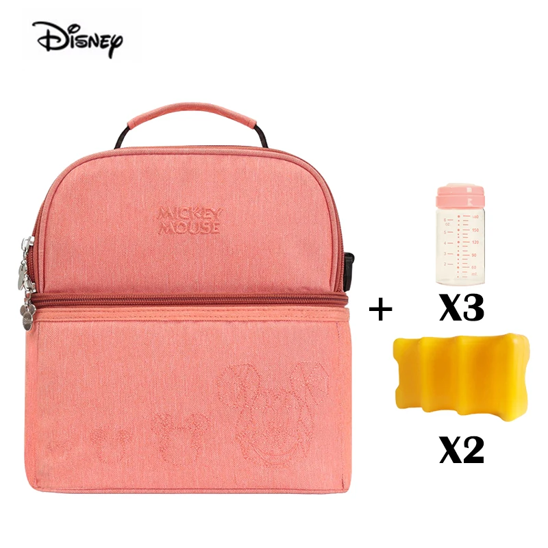 Pink Disney сумка для мам многофункциональная сумка на плечо сумка для мамы беременная женщина бутылки пеленок матери и ребенка посылка диагональный рюкзак Для женщин - Цвет: Pink
