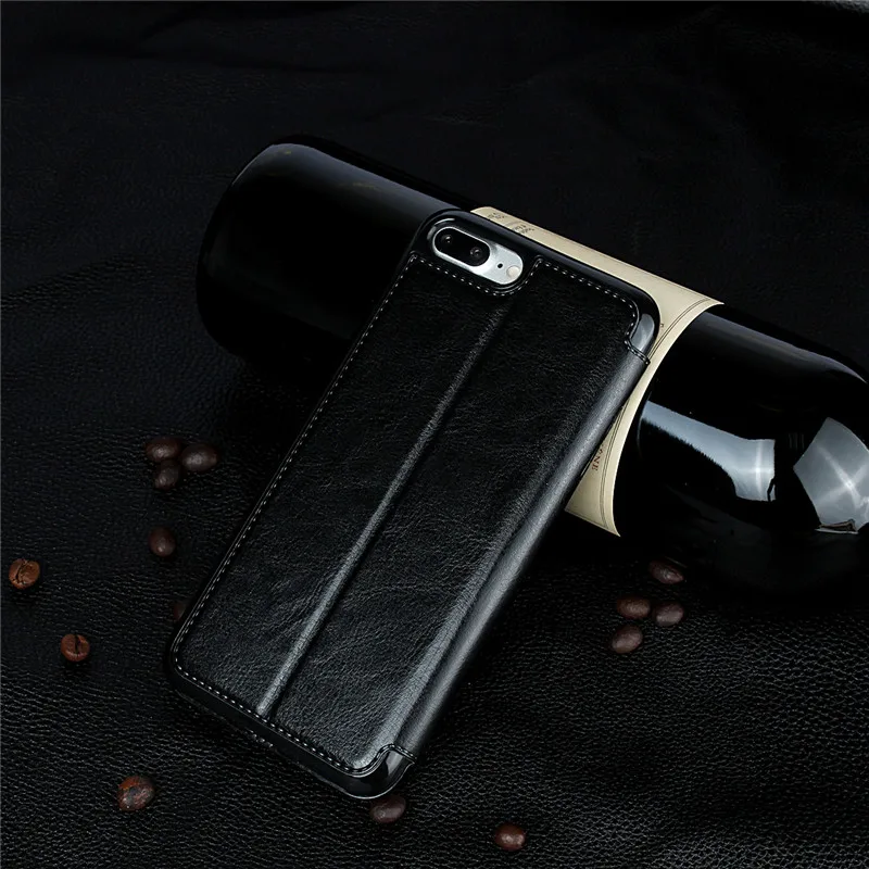Роскошный кожаный чехол-книжка чехол для iPhone 5 5S SE 6 6s Plus 7 Plus 8 чехол для телефона противоударный чехол-накладка на заднюю панель для iPhone 8 чехол