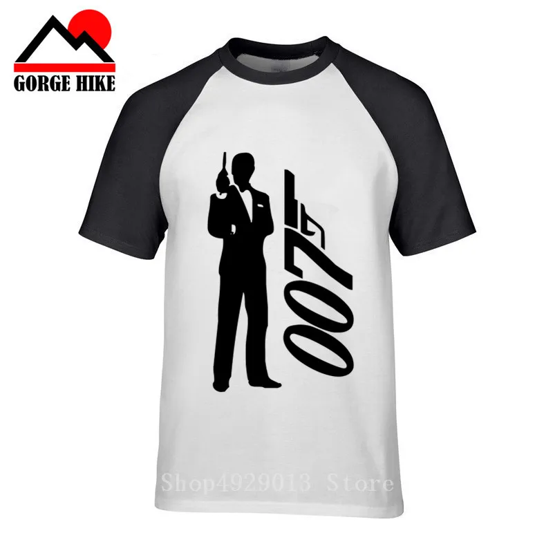 Мужская футболка GoldenEye Модная хлопковая с коротким рукавом и круглым вырезом