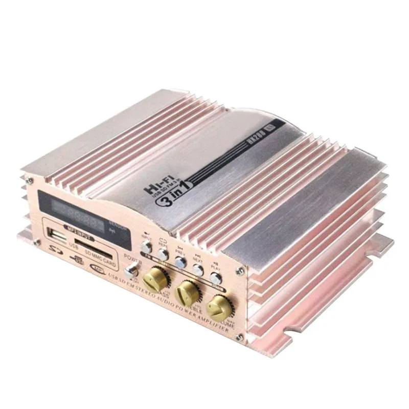 Bluetooth Hi-Fi Цифровая стереосистема усилитель радио 2 канала для автомобиля дома с