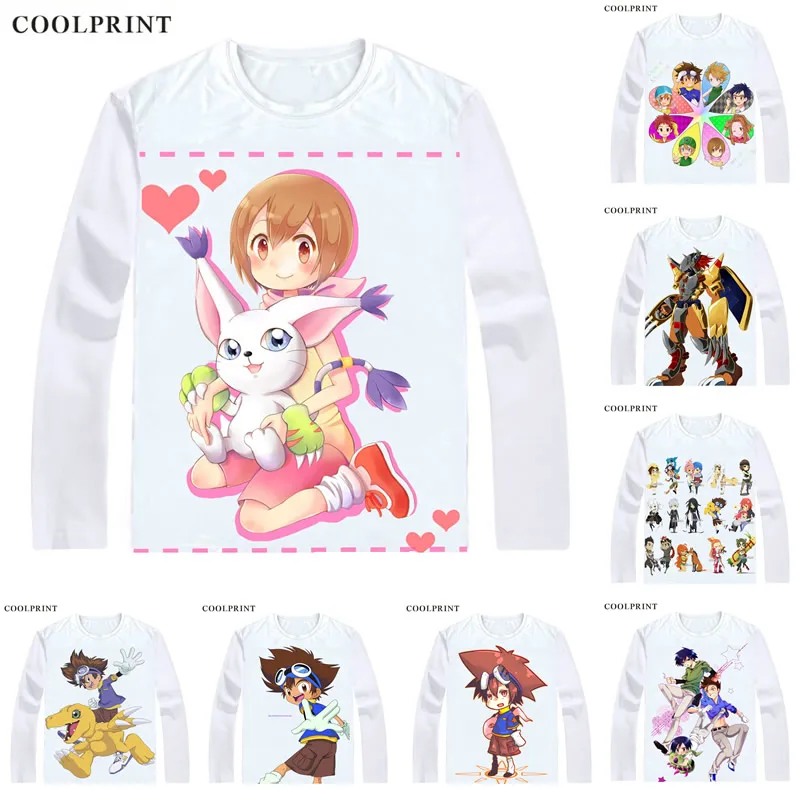 Dejitaru Monsuta Digimon футболки разных стилей с длинным рукавом Adventure Dejimon Adobencha