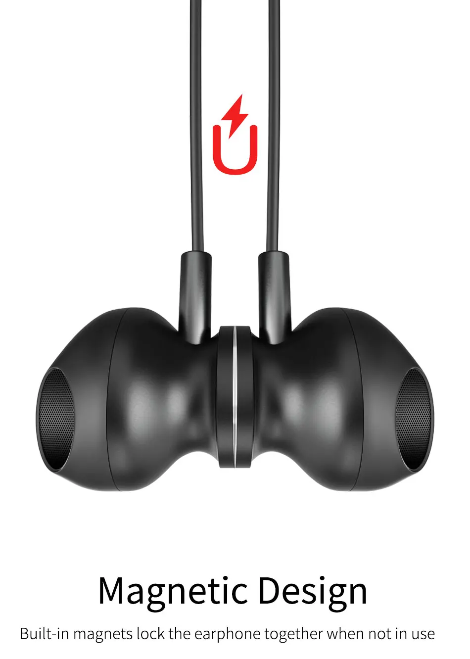Беспроводные наушники WiWU со встроенной tf-картой, магнитные музыкальные bluetooth-наушники, спортивные наушники с шейным ремешком, водонепроницаемые наушники с гарнитурой и громкой связью