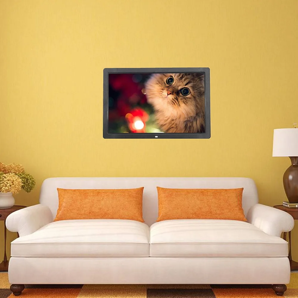 17" Digital Photo Frame Electronic Picture Frame 1440*900 1080P Alarm Clock MP3 MP4 Remote Control