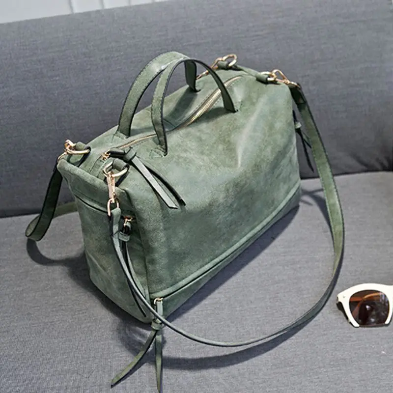 Новое поступление 2020 женская сумка через плечо из нубука винтажная