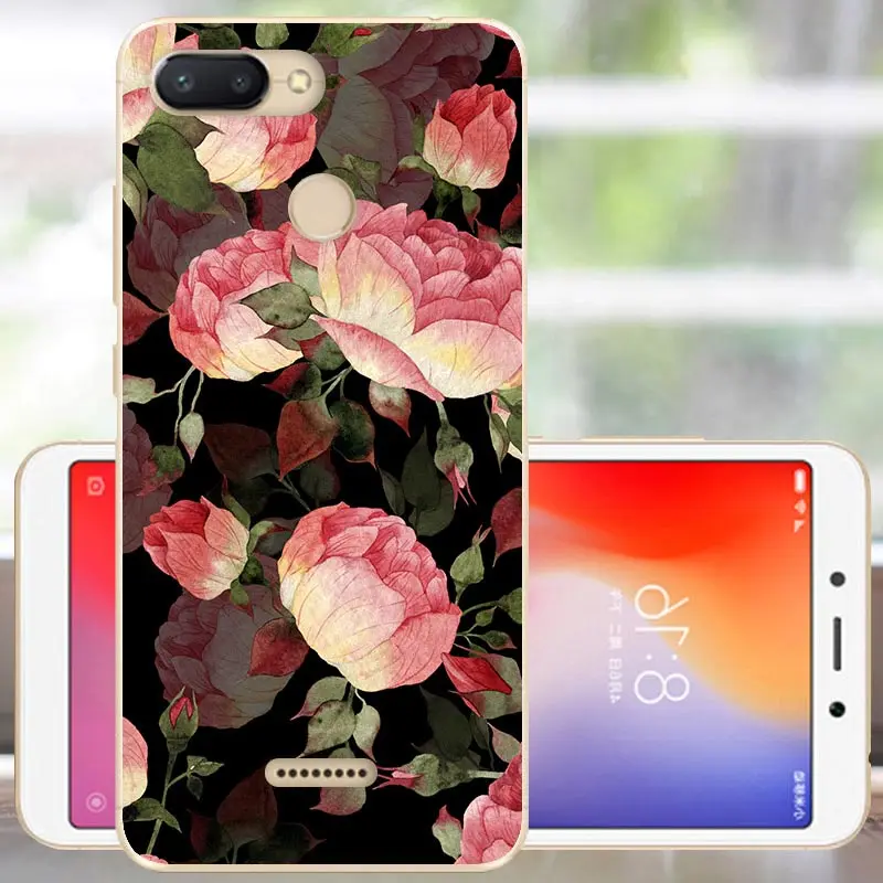 Защитный чехол FANATU для Xiaomi Redmi 6, мягкий силиконовый чехол с милым принтом, бампер для Redmi 6, чехол 5,45, чехол для Xiomi Redmi 6, чехол для телефона