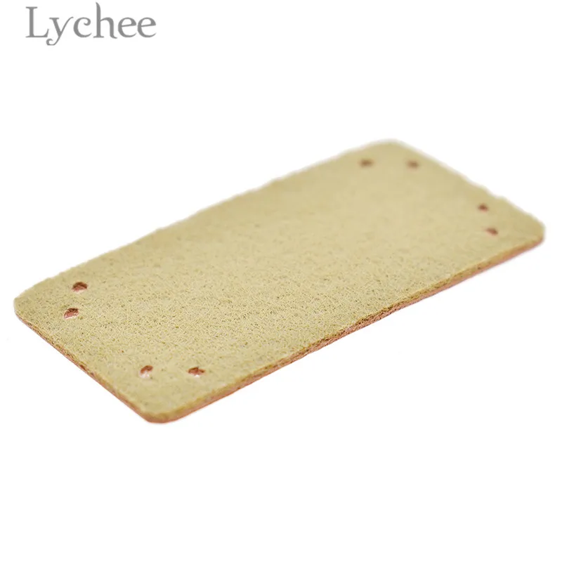 Этикетки Lychee Life из искусственной кожи ручной работы 20 шт. кнопки ножницы узор