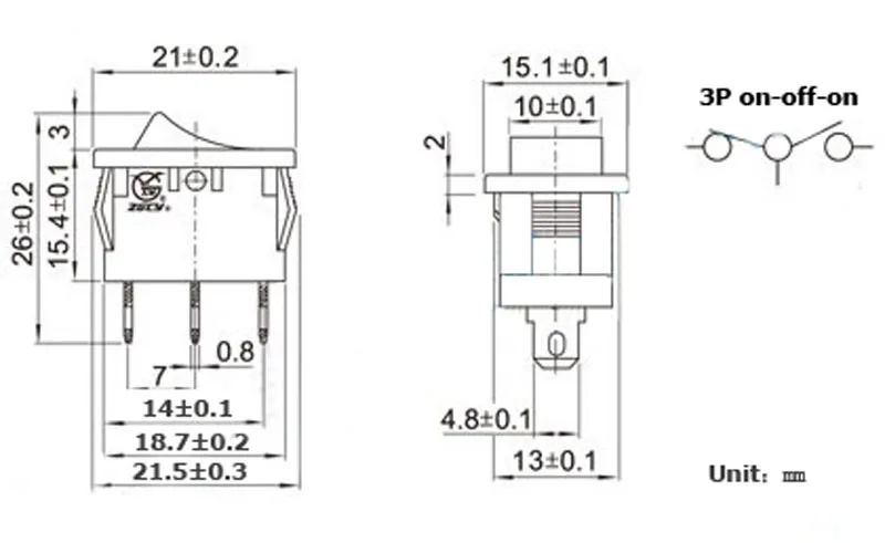4 piecs KCD1 XW-601AB2 черный AC swicths 3 pin 2 позиция на off переключатель рокер для электронного