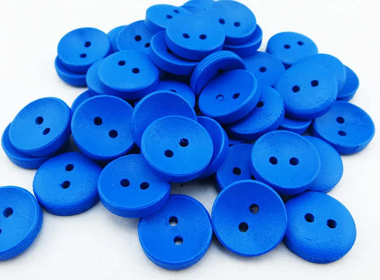 100 шт. 15 мм Раскрашивание розовых деревянных пуговиц пальто сапоги Швейные