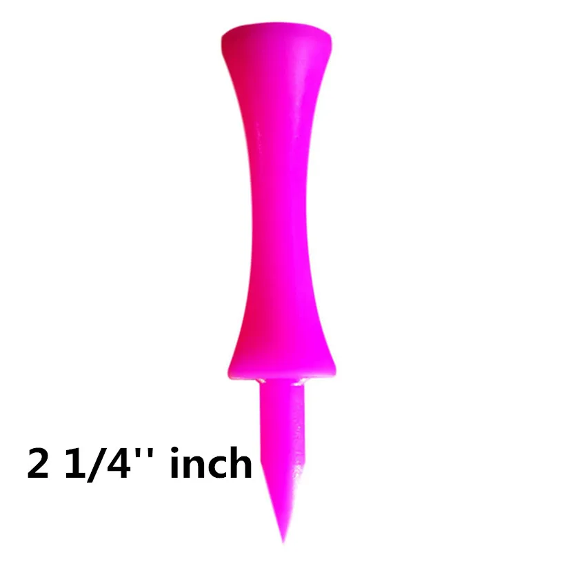 Pink-59mm 50 Count Ти для гольфа Пластик замок Тройник 24 50 100 200 рассчитывать 1 1/4 ''1 1/2'' 1 3/4 ''2'' дюймовый короткие удлиненные 6 цветов в упаковке P& P - Цвет: Pink-59mm 50 Count