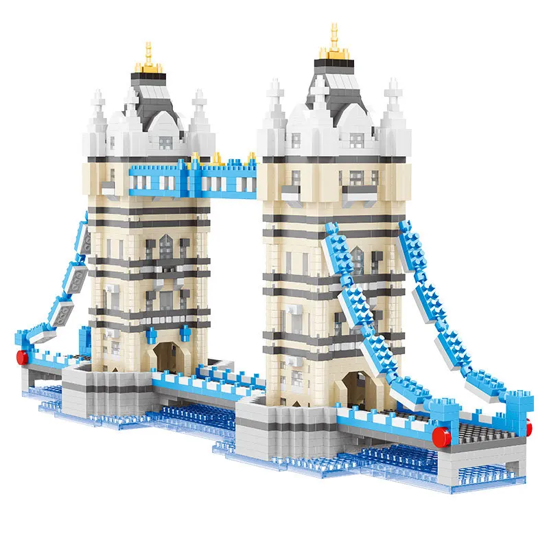 Balody Mini Blocks World Architecture Bricks Building Toy Brinquedos for Children Christmas Gifts London Bridge Model 16079 | Игрушки и