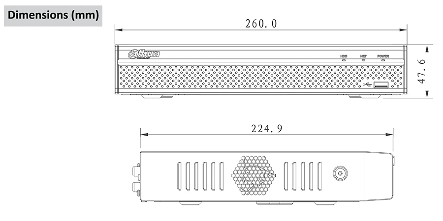 Сетевой видеорегистратор Dahua 4CH 8CH 16CH NVR4104HS-4KS2 NVR4108HS-4KS2 NVR4116HS-4KS2 H.265 Lite Сетевой Видео Регистраторы до 8MP Разрешение