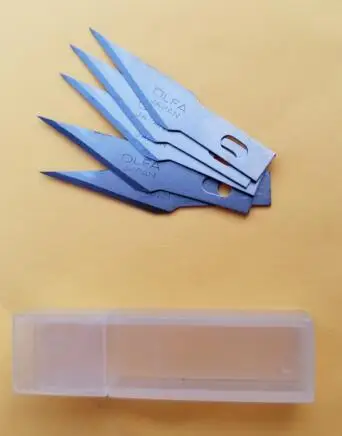 5 pcs blades EDCGEAR открытый мини титановый сплав утилита выдвижное лезвие острый резак с магнитной карманный нож инструмент - Цвет: 5 pcs blades