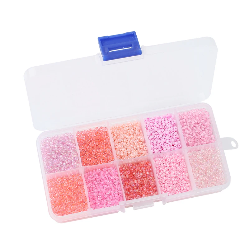 Одна коробка 10 видов цветов смешанные 2 мм чешские стеклянные бусины Австрийские