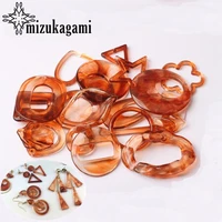 acrylic charms various geometric shape charms for diy fashion earrings jewelry making accessories