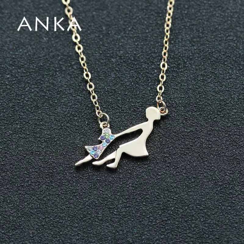 Счастливая мама и дочь ожерелье со стразами ювелирные изделия новые модные