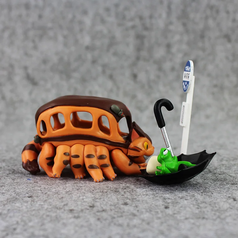 Фигурка «Мой сосед Тоторо» игрушка Chibi Totoro кошка автобус Catbus Фея No Face Man Jiji Cat Хаяо Миядзаки модель игрушки
