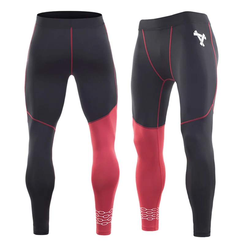 Мужские компрессионные штаны спортивные для бега обтягивающие штаны|Штаны