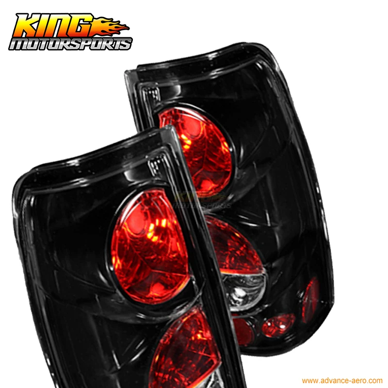 Для 99-06 Chevrolet Silverado 99-03 GMC Sierra Altezza задние фонари глянцевые BLK прозрачные США Внутренние