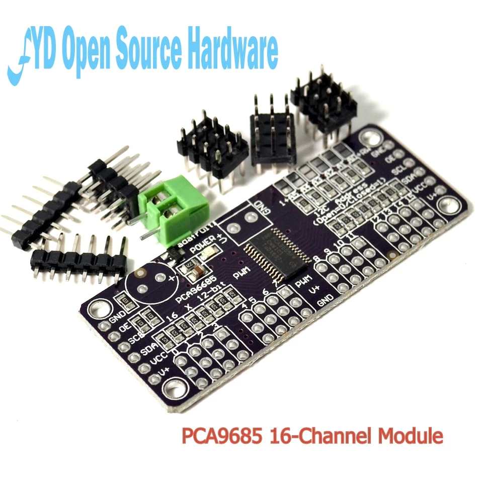 5pcs CJMCU-PCA9685 16-Channel 12-Bit Fm + I2C Bus PWM Controller Servo Control Module CJMCU-PCA9685