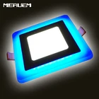 Новый дизайн, Квадратный светодиодный панельный светильник, 5 Вт, 9 Вт, 16 Вт, 24 Вт, 3 светодиодный Светодиодные панельные светильники, встраиваемые потолочные светильники CE ROHS