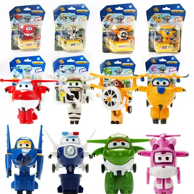 8 шт./компл. Супер Крылья мини самолет ABS робот игрушки Фигурки крыло