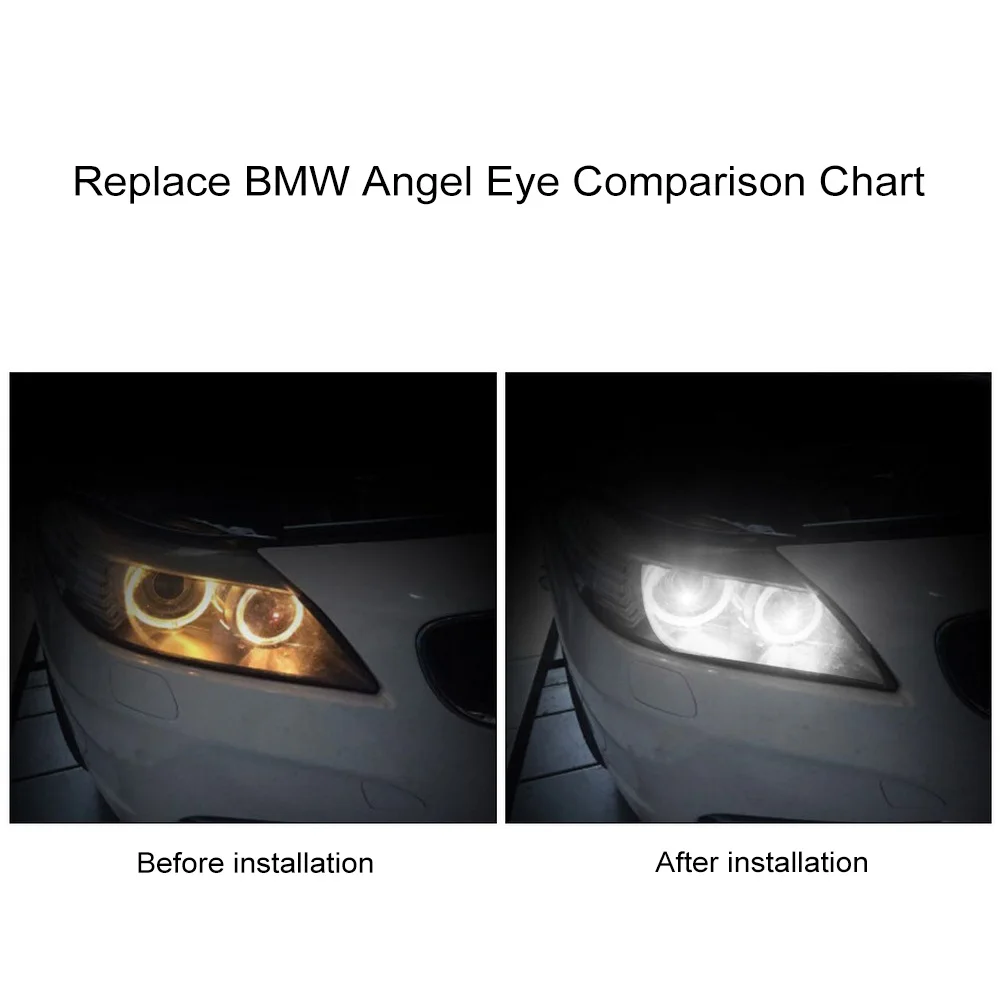 1 пара светодиодных автомобильных противотуманных фар для BMW 3 серии E90 E91