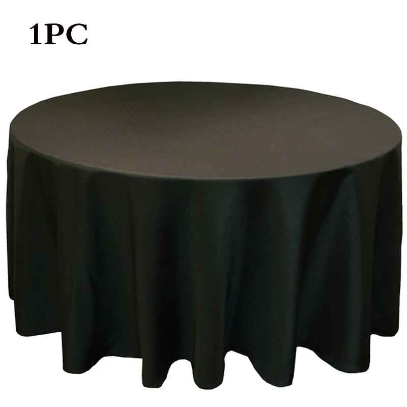 Фабричная розетка 1 шт полиэстер бесшовная Свадебная круглая скатерть машинная