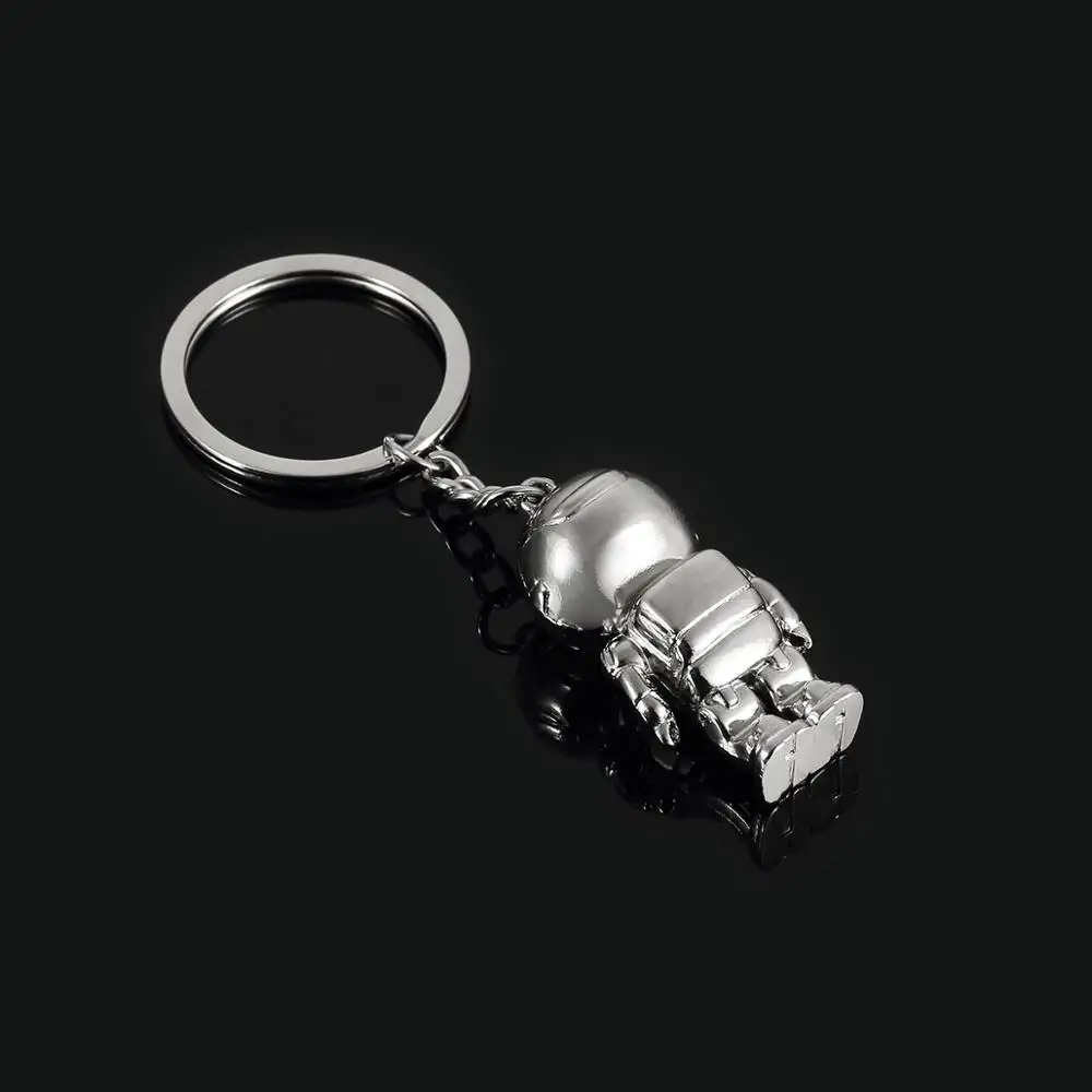 2019 Lovely Fashion WKOUD 1 Pcs 3D Astronaut Keychain Space Robot Zinc Alloy Key Ring Pendant Gifts | Украшения и аксессуары