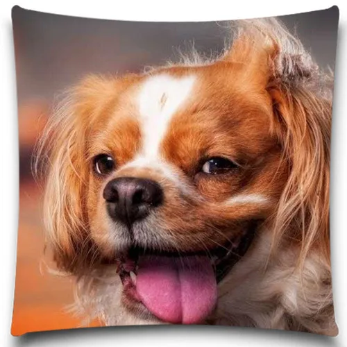

Cushion Cover Sofa Home Decor Christmas Cotton Polyester Fashion High Quality Animal Cute Dog Pillow Case 5 size Christmas